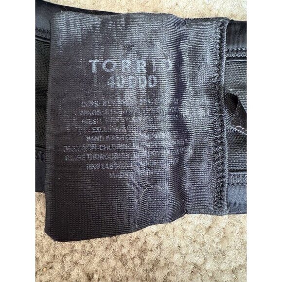 Torrid Lightly Lined Black Bra Comfort Support 40DDD Mesh Fish Net - Picture 3 of 3